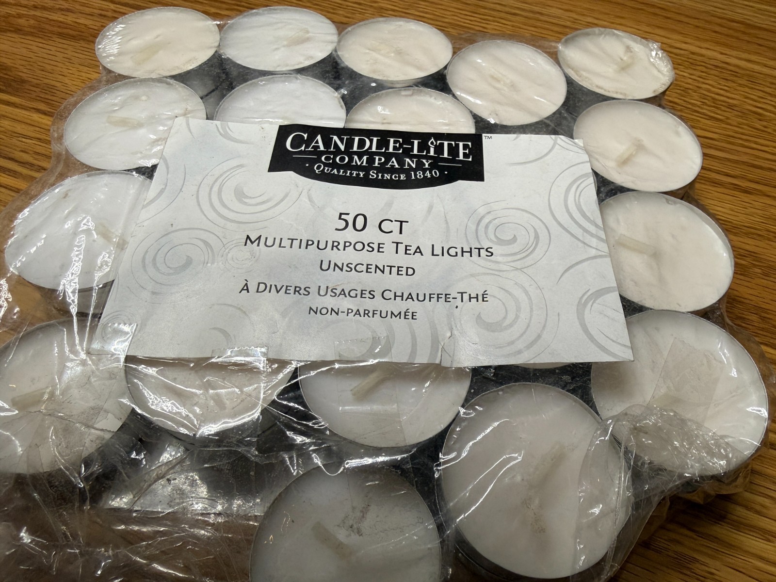 Candle-Lite 40 Count Tea Lights Multipurpose -Unscented