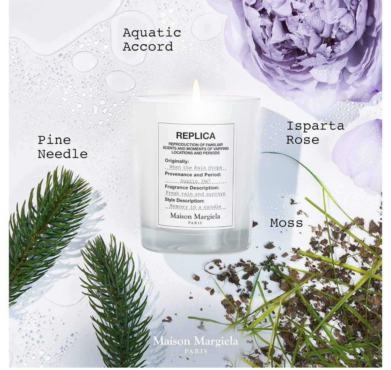 Maison Margiela REPLICA When the Rain Stops Scented Candle 165g 5.82oz