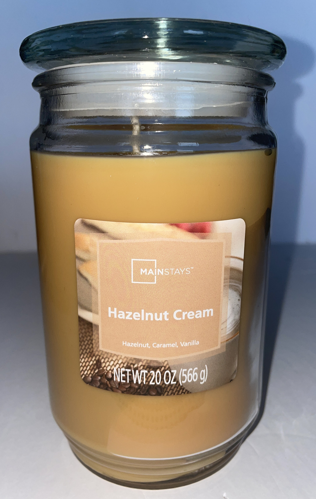 Mainstays HAZELNUT CREAM 20 oz. Jar Candle