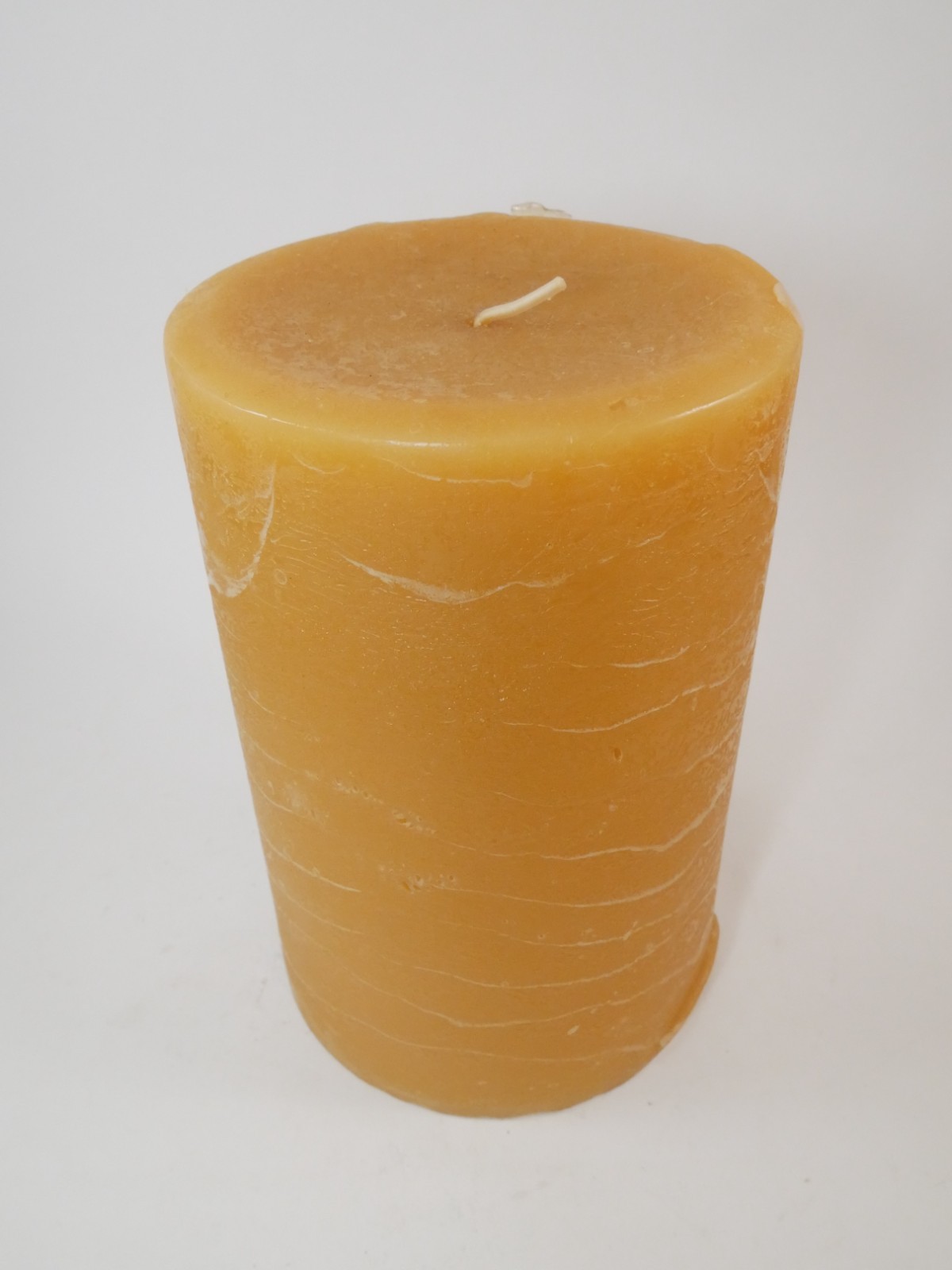 NEW Pier 1 Tuscan Herb Pillar Candle 4×6 Retired 140 Hrs Orange Scented Textured