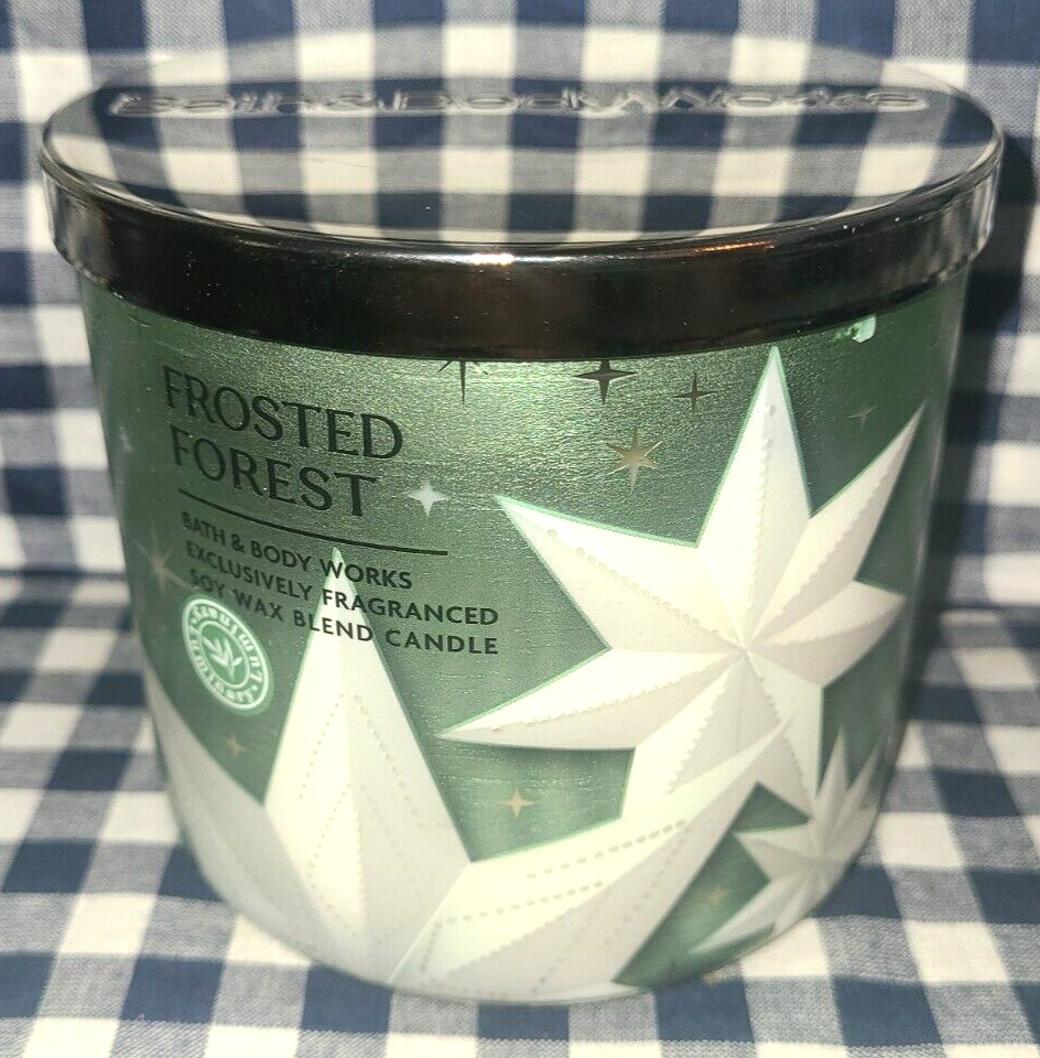 ALL NEW Frosted Forest 3-Wick Candle 25-45 burn hours 14 oz Bath & Body Works