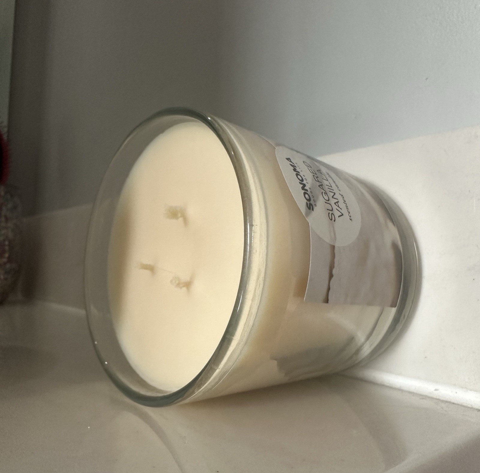 Sonoma 14 oz. “Sugared Vanilla” 3-Wick Lidded Jar Candle
