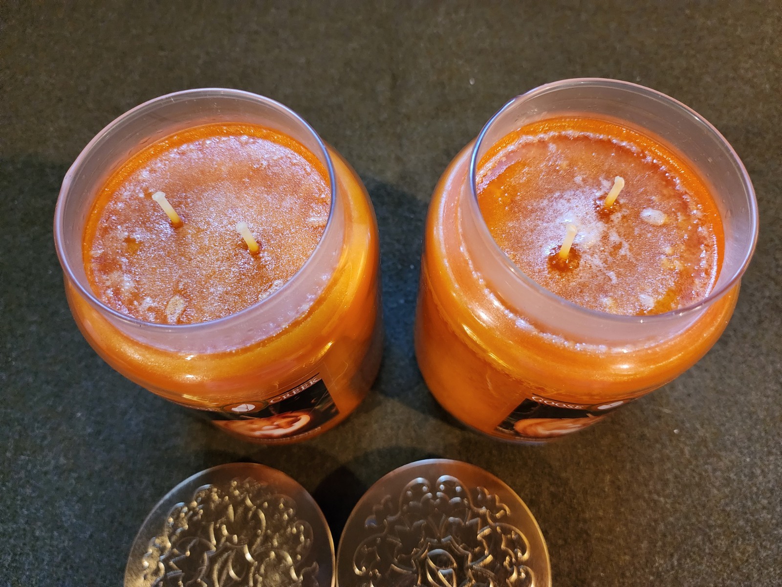 Discontinued Goose Creek Halloween Decorative Jars Candles, Pumpkin Patch