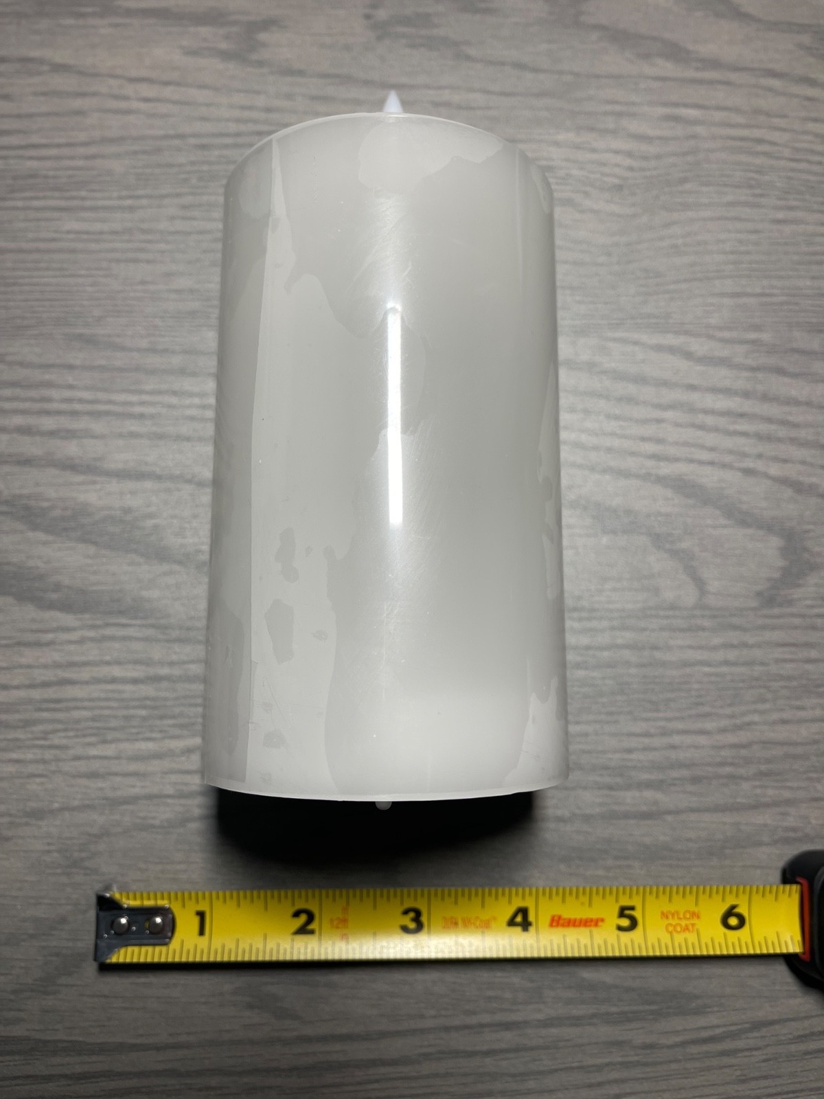Flameless Battery-Operated Manual On/Off LED Candle – No Timer ~ Used Once