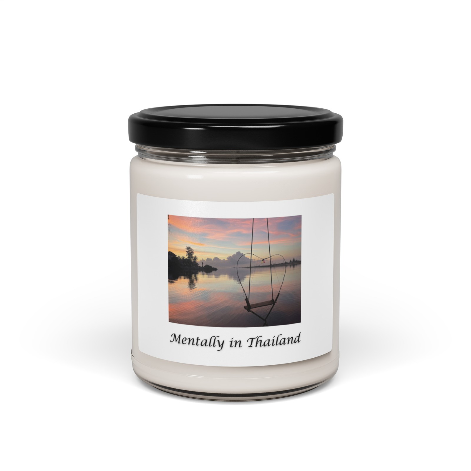 Mentally in Thailand Scented Candle 9oz – Tropical Getaway & Beach Sunset – Gift