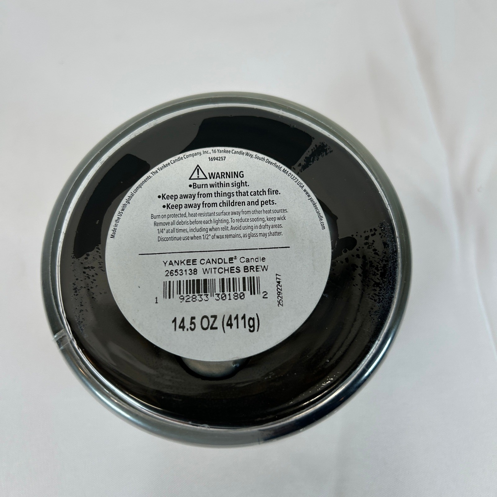 Yankee Candle Witches Brew Halloween 3-Wick Scented Jar Candle 14.5 oz Patchouli