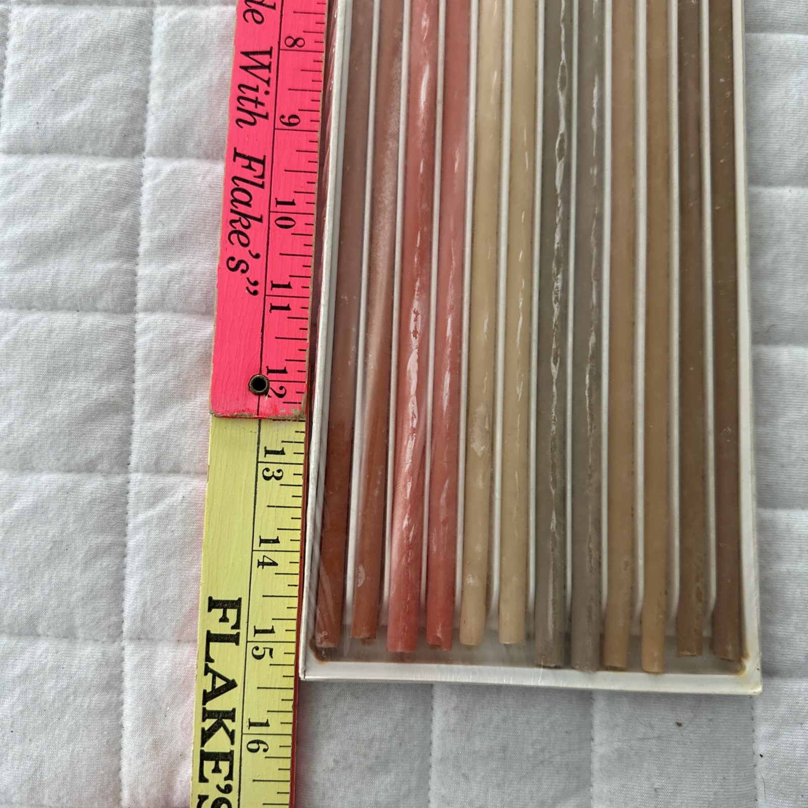 Vintage Candles Colonial Flower Tapers Box of 12 Multi Color Hyannis Mass