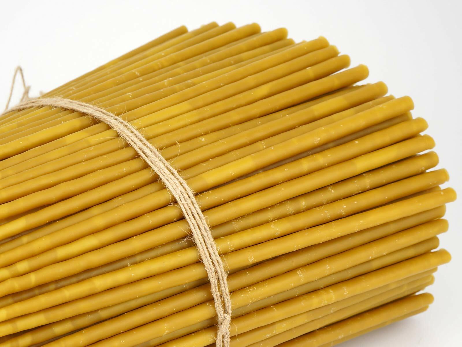 Pure Beeswax Taper Candles – Orthodox Church, Bulk, Ritual, Prayer, 11″ (27cm)