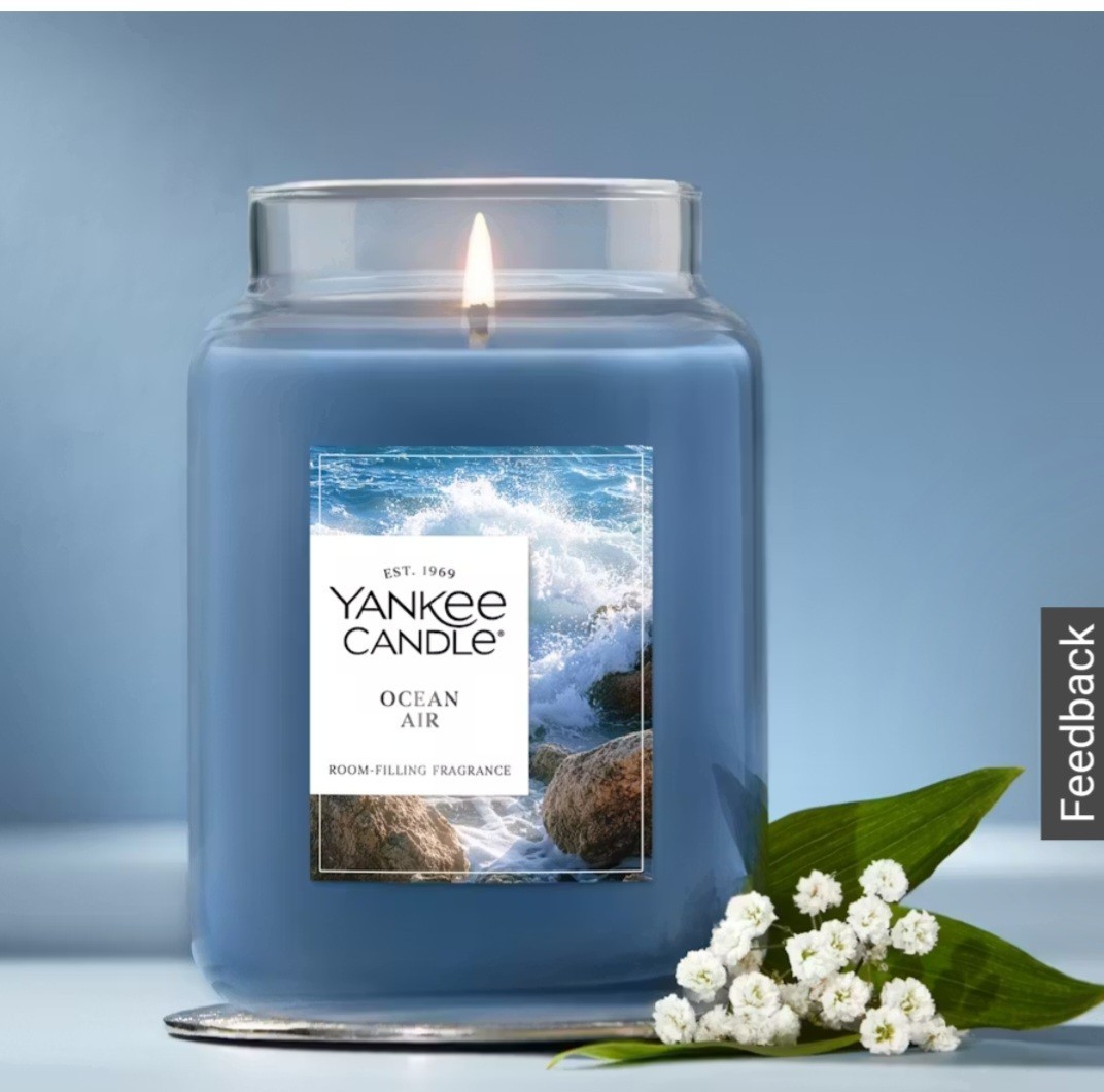 Yankee Candle Ocean Air Original Large Jar Scented Candles, 22 oz