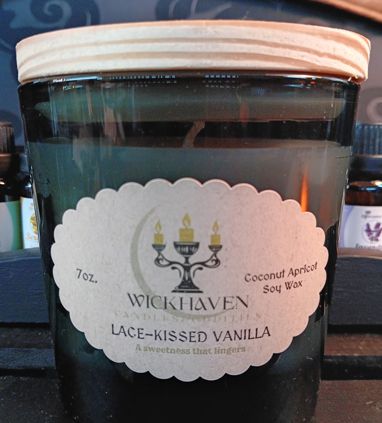 Lace-Kissed Vanilla Artisan Soy-Blend Candle
