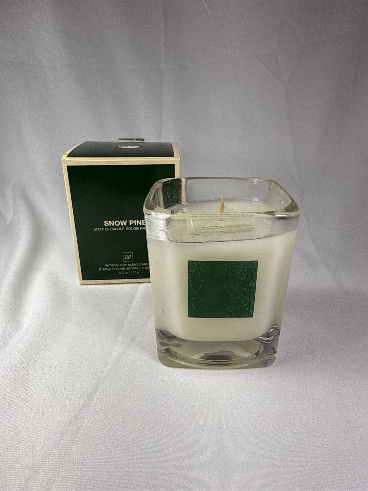 Gap Snow Pine Soy Candle 6oz Holiday Scented Bougie Parfumee Vintage Rare NEW