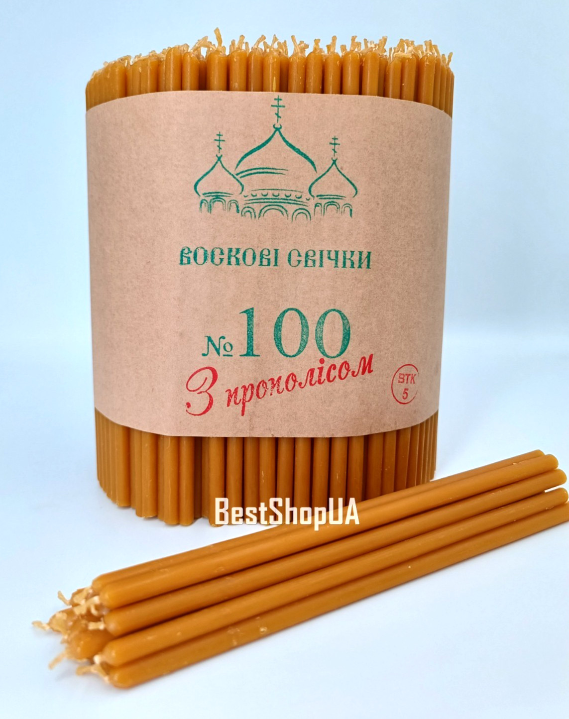 100 Pcs Свечи церковные прополис воск парафин Church Candles Beeswax Paraffin