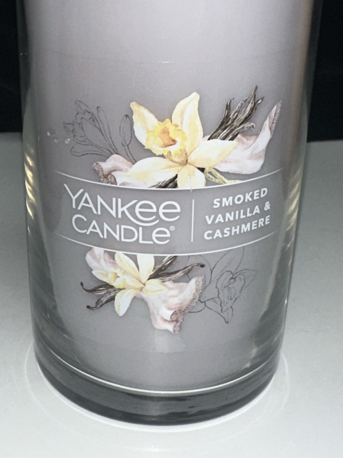 LOT OF 2-NEW-Yankee Candle SMOKED VANILLA & CASHMERE Large 14.25oz