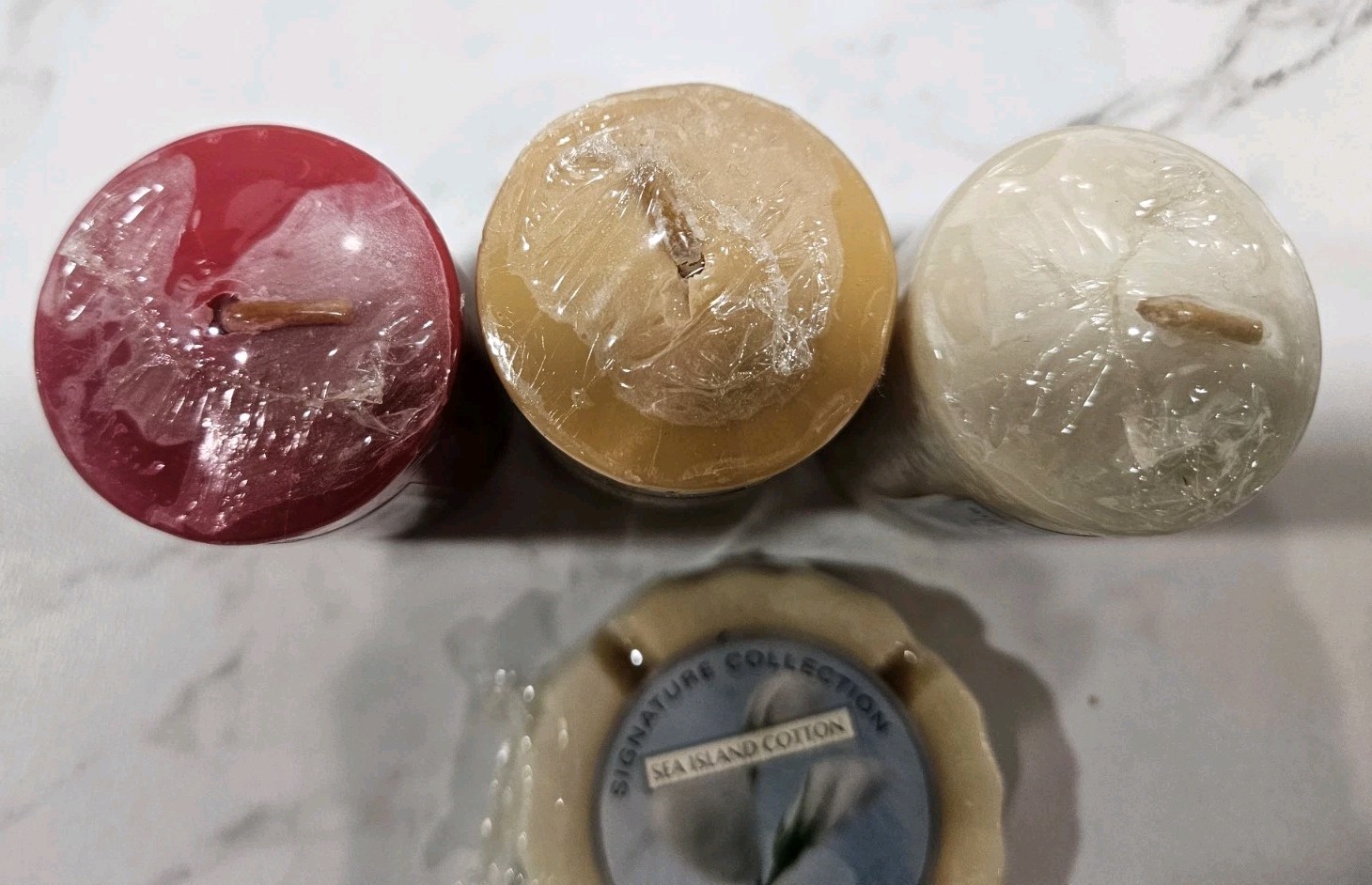LOT OF (4) NEW SEALED ITEMS SLATKIN & CO. (3) VOTIVES (1) TART