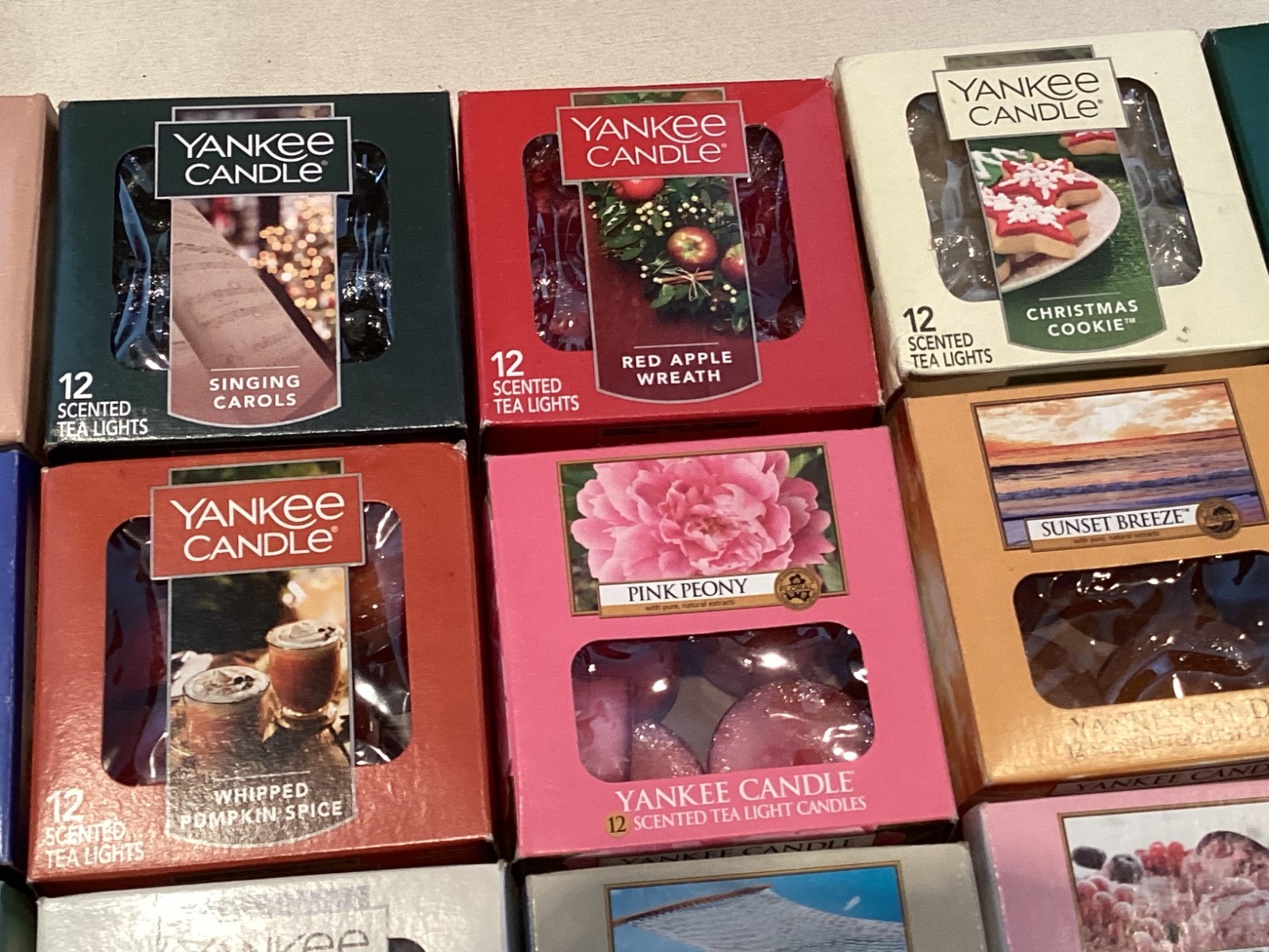 40 Yankee Candle Tea Light Candles Boxes RARE FREE SHIPPING (Liv1)