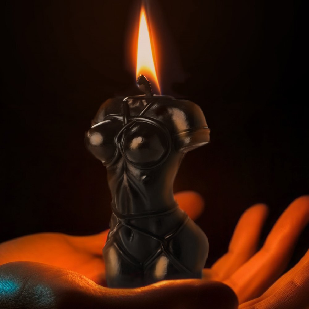 Bound Goddess Drip Candle – Black or Red
