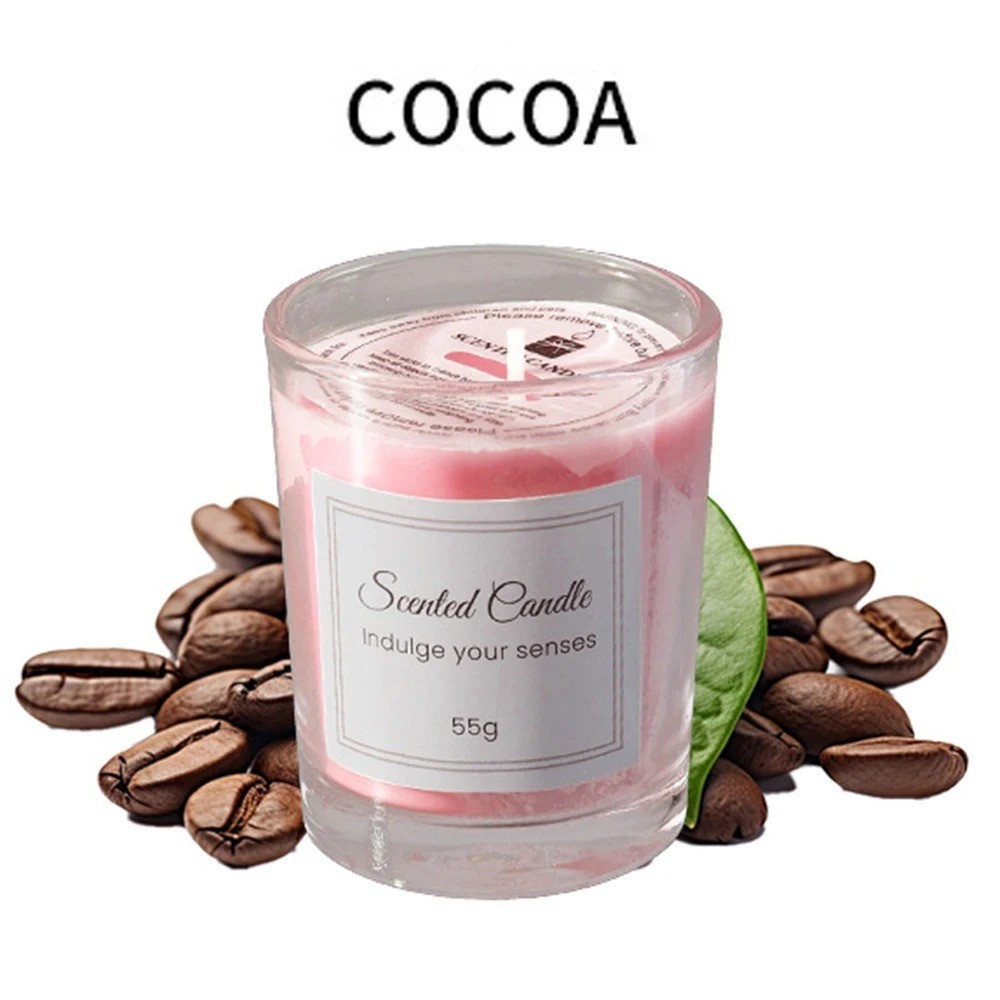 Soy Wax Scented Candle Gift Box Comes With Premium Glass Cup Aromatherapy