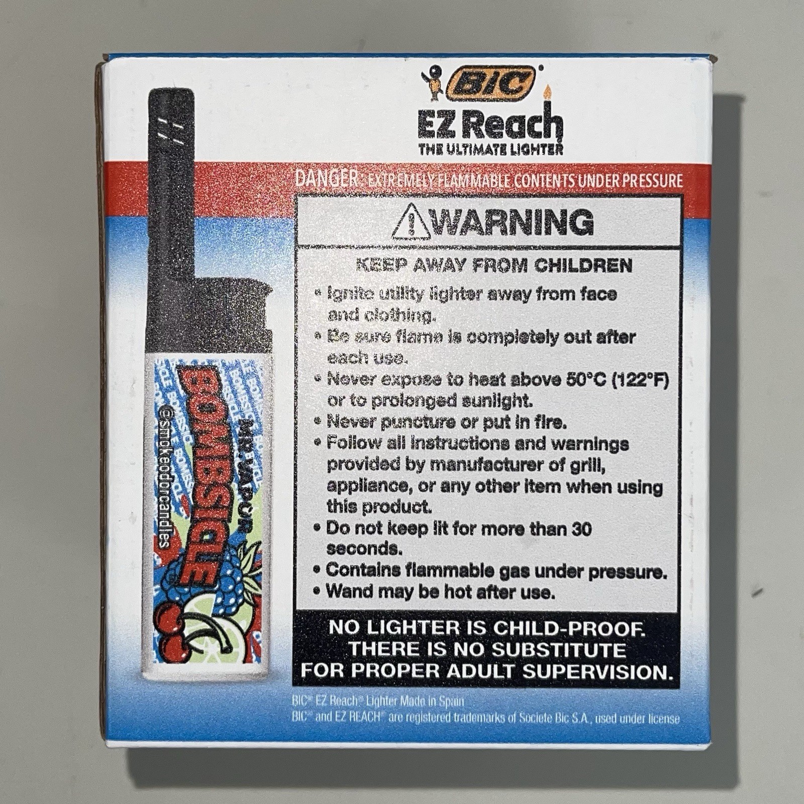 BiC EZ Reach Lighter & Smoke Odor Exterminator X MR. Vapor Candle Bombsicle 13oz