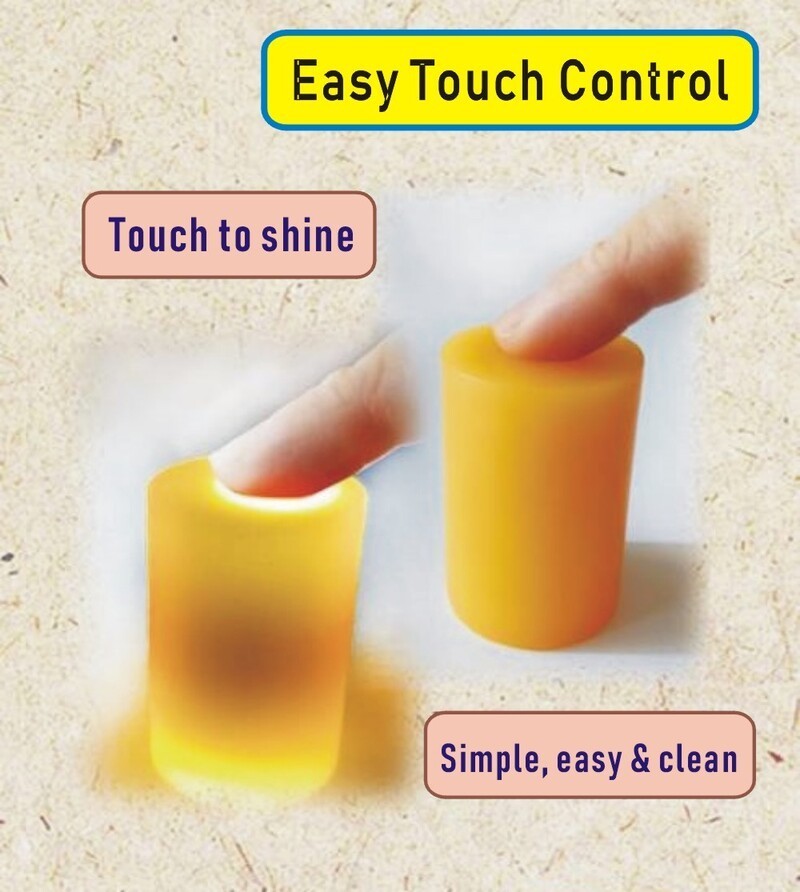 RICH ROSE LED Candle Rechargeable Touch Control Dimmable up to 5 days