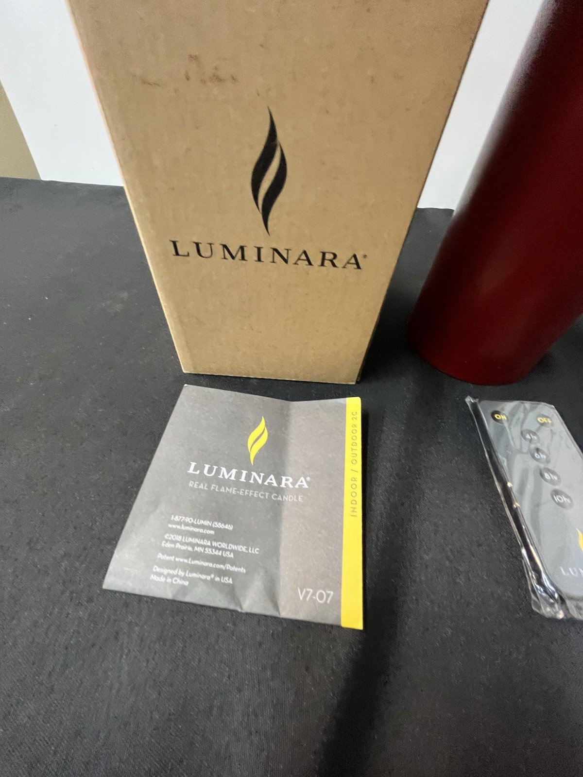 Luminara Real Flame Effect Candle Remote Controlled C Battery Operated New 7″