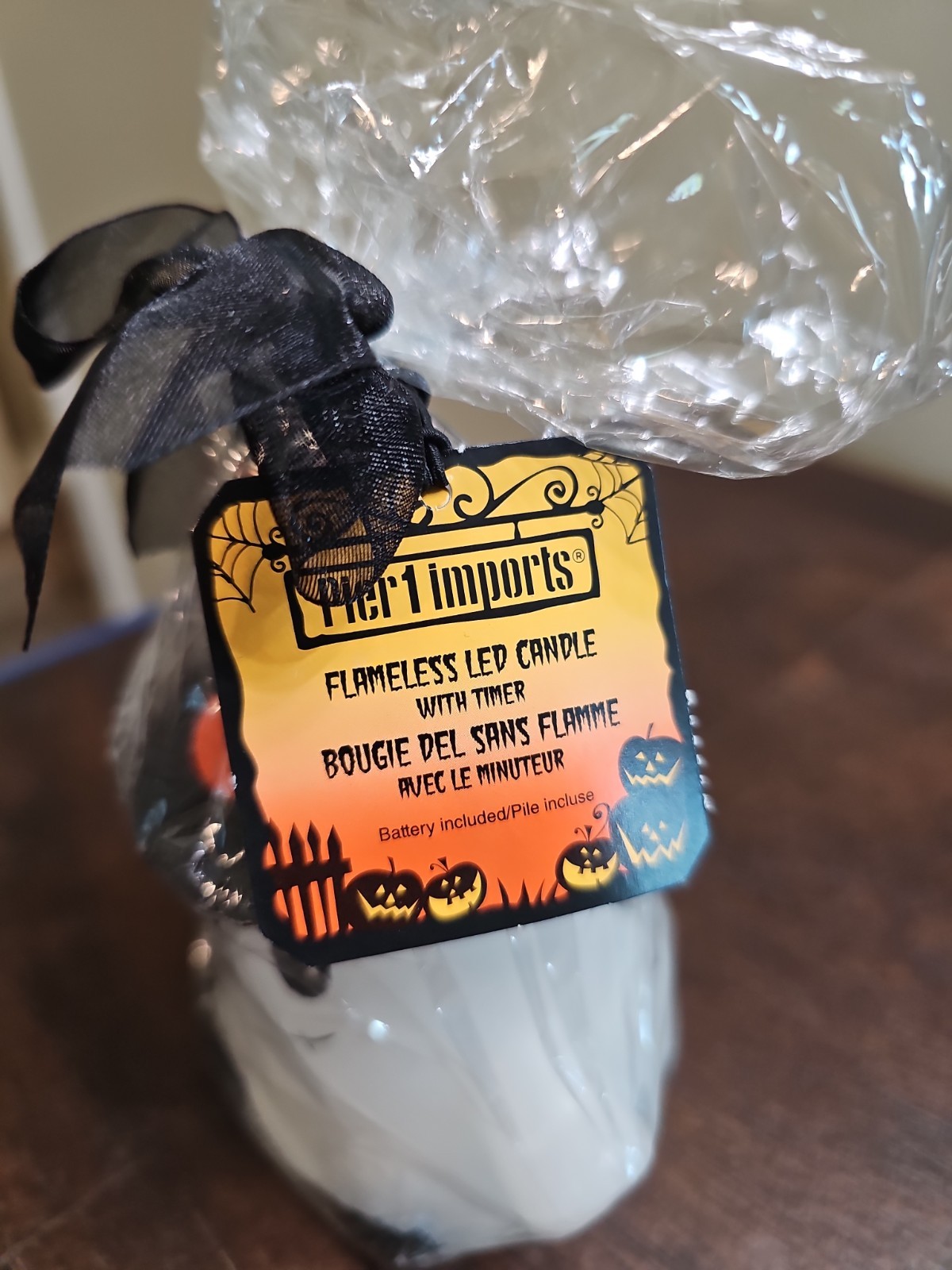 Pier 1 Imports Flameless LED candle Spooky Ghost