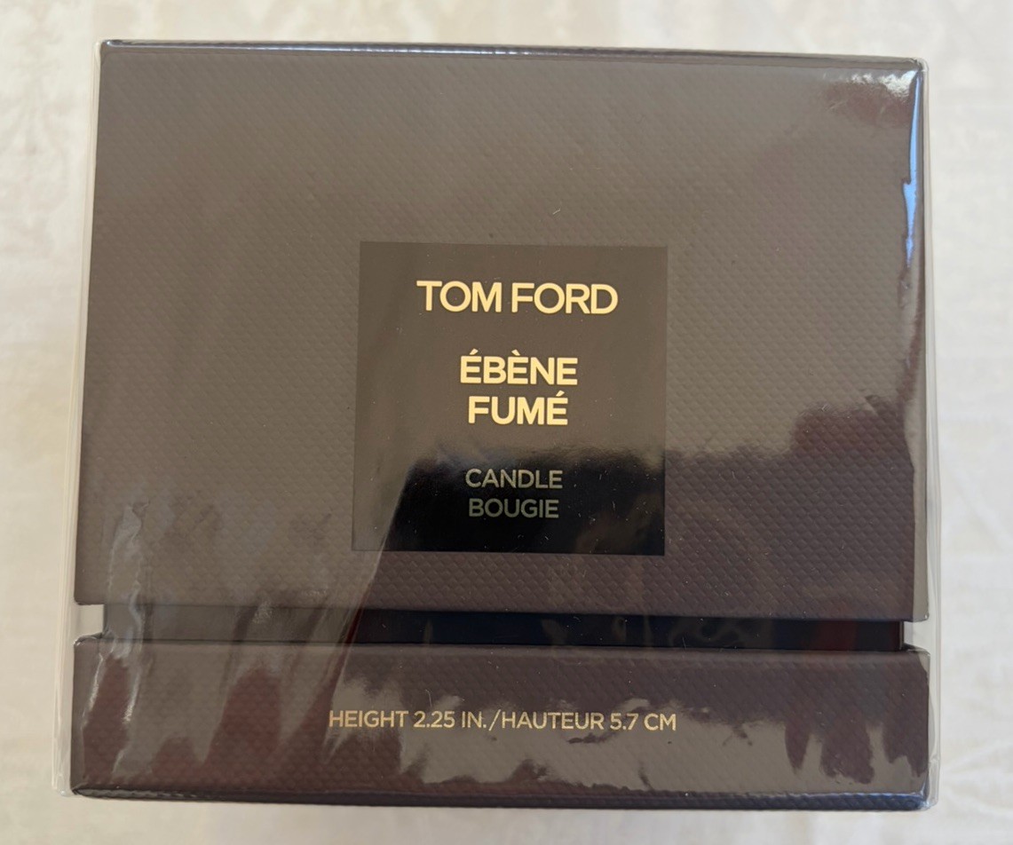 Tom Ford Ebene Fume Candle Bougie Height 2.25 In. / 5.7 cm NIB SEALED