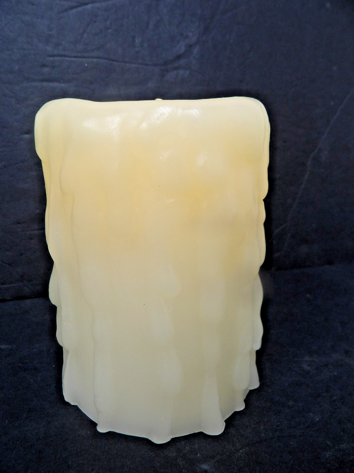 Luminara Ivory Heavy Drip Wax Flameless Pillar Candle 5″ x 4″ w/ Remote
