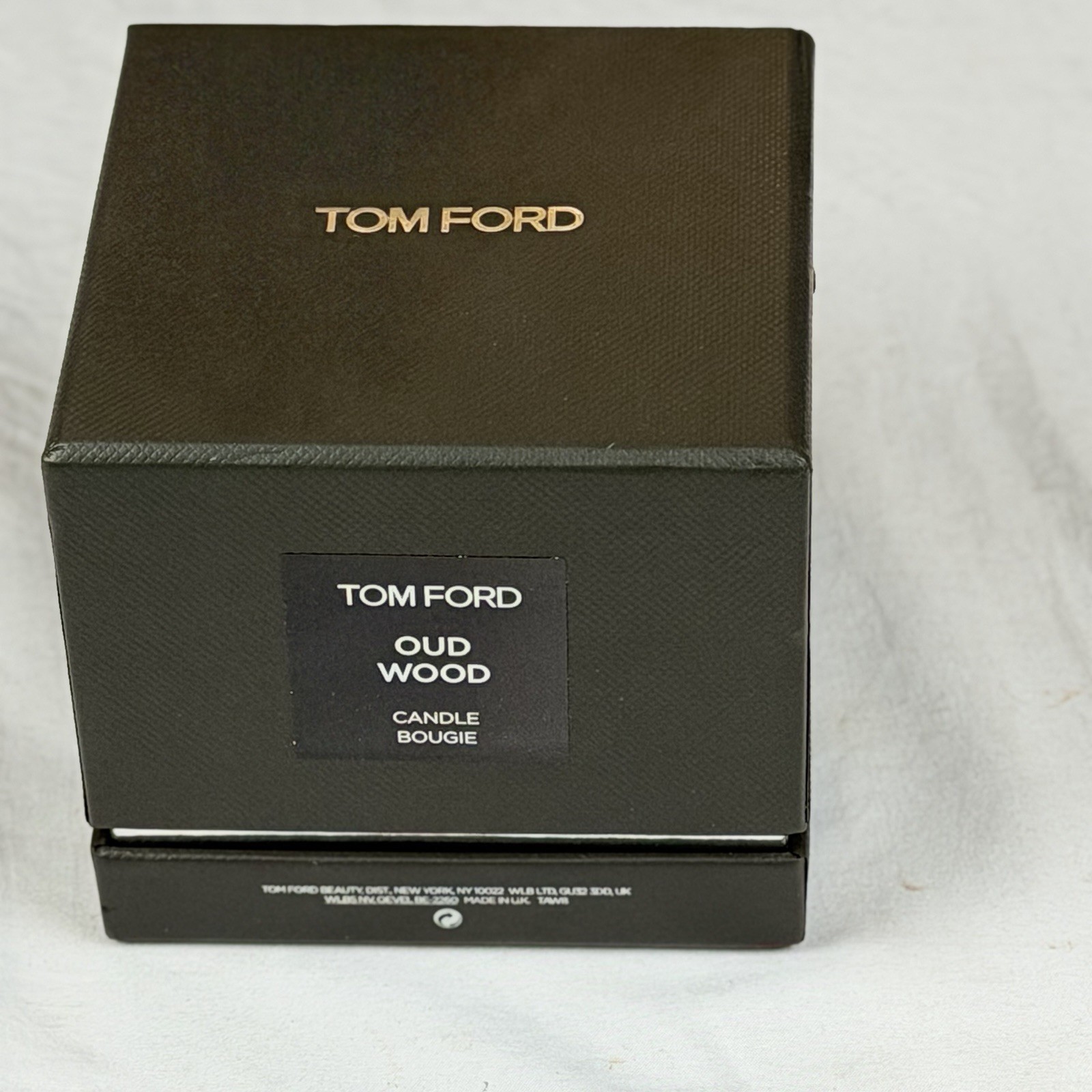 Tom Ford Oud Wood Scented Candle New In Box Unused Luxury Home Fragrance 2.25 in