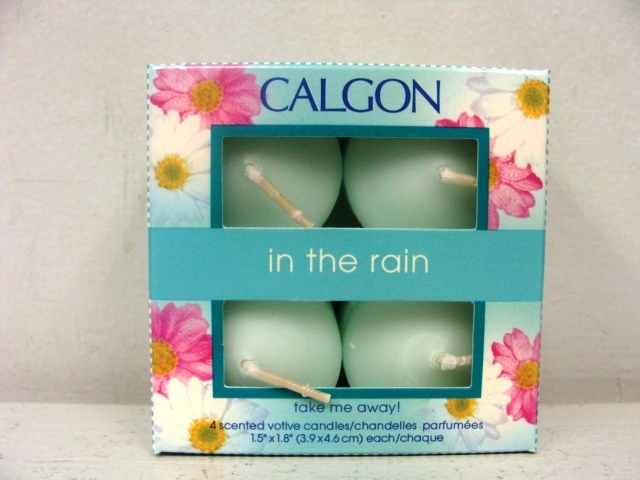 IN THE RAIN VOTIVE CANDLE SET 4 IN SET (BUYER GETS 1 CANDLE SET)