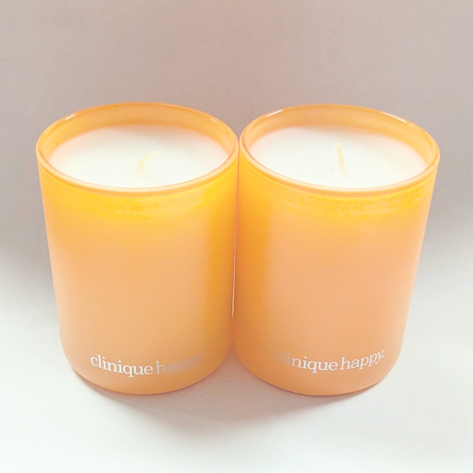 Lot 2 Clinique Happy Scented Home Candle Limited Edition 2.2oz/65g – 2.5″ NWOB