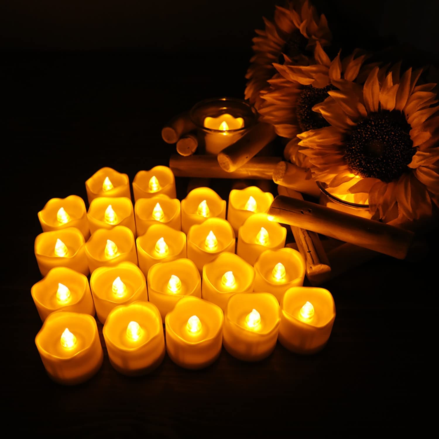 Flameless Votive Candles with Remote Control,CR2450 Battery Operated Tea Ligh…