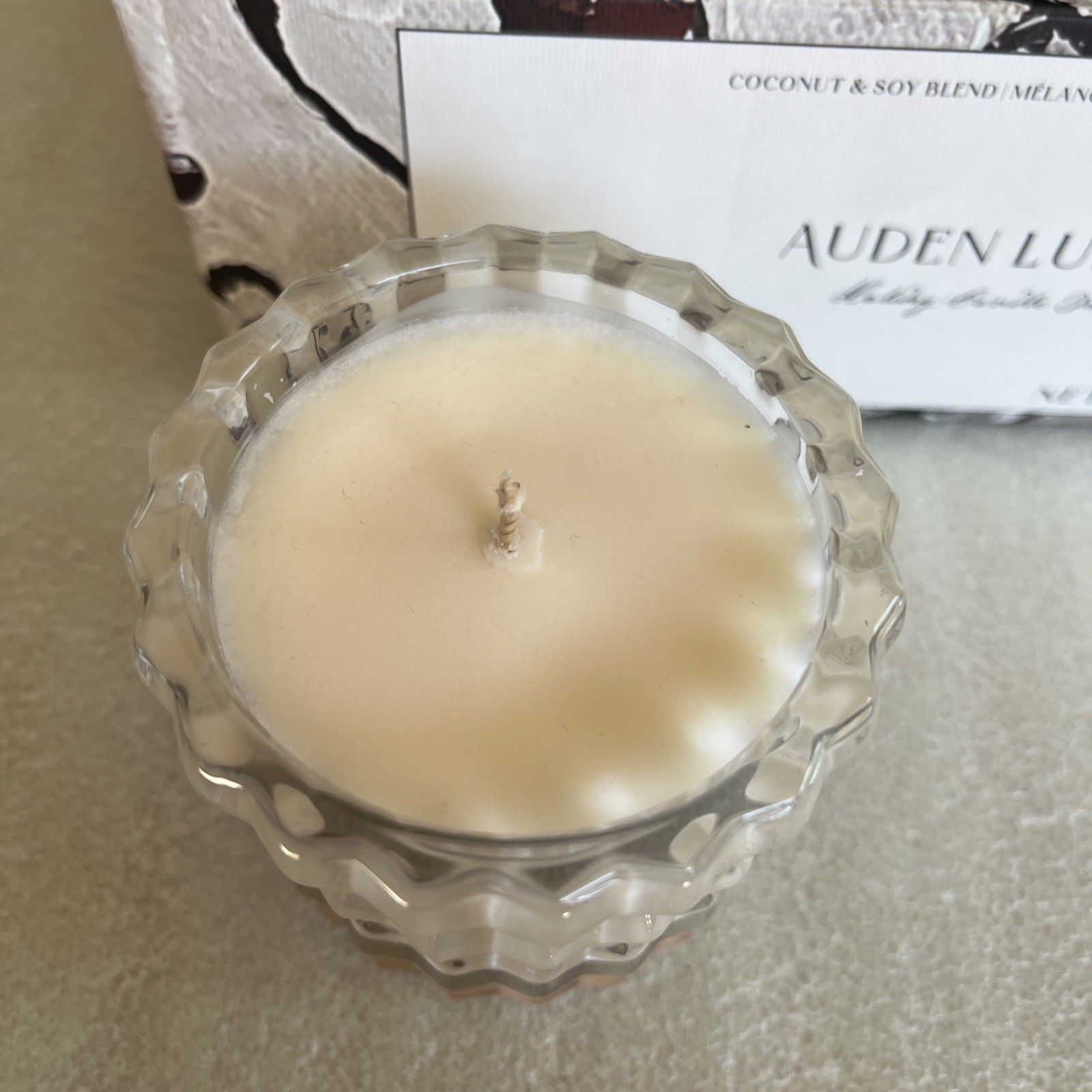 AUDEN LUEUR HOLIDAY CANDLE TRIO (3) Coconut & Soy Blend Mini Scented Candles