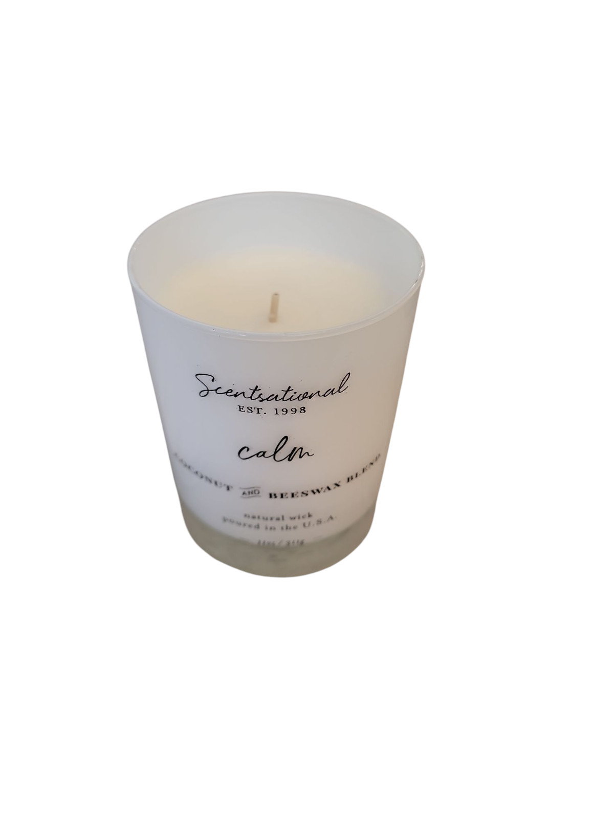SCENTSATIONAL SCENTED CALM CANDLE, SINGLE WICK, WOODEN LID, 11OZ