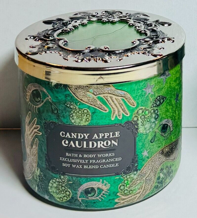 *NEW* CANDY APPLE CAULDRON ~ 3 Wick CANDLE ~ Bath & Body Works ~ SHIPS FREE!