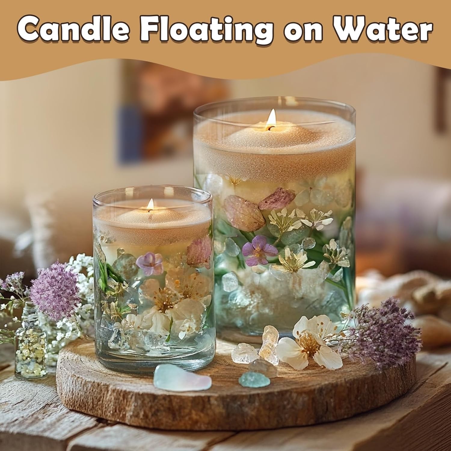 Pearled Candle with 15 Wicks, 2.42 Lb Scented Candle Sand, 7 Colors Sand Wax DIY