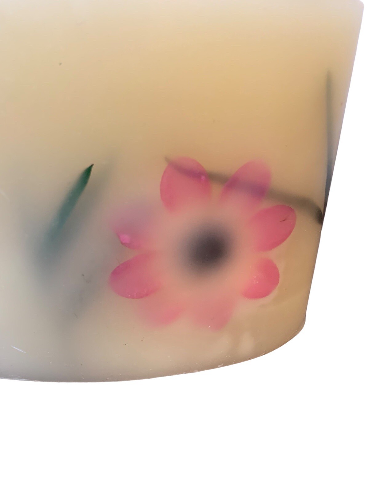 Large Botanical Candle 3 Wick Scented Pressed Flower 12×6 Vanilla