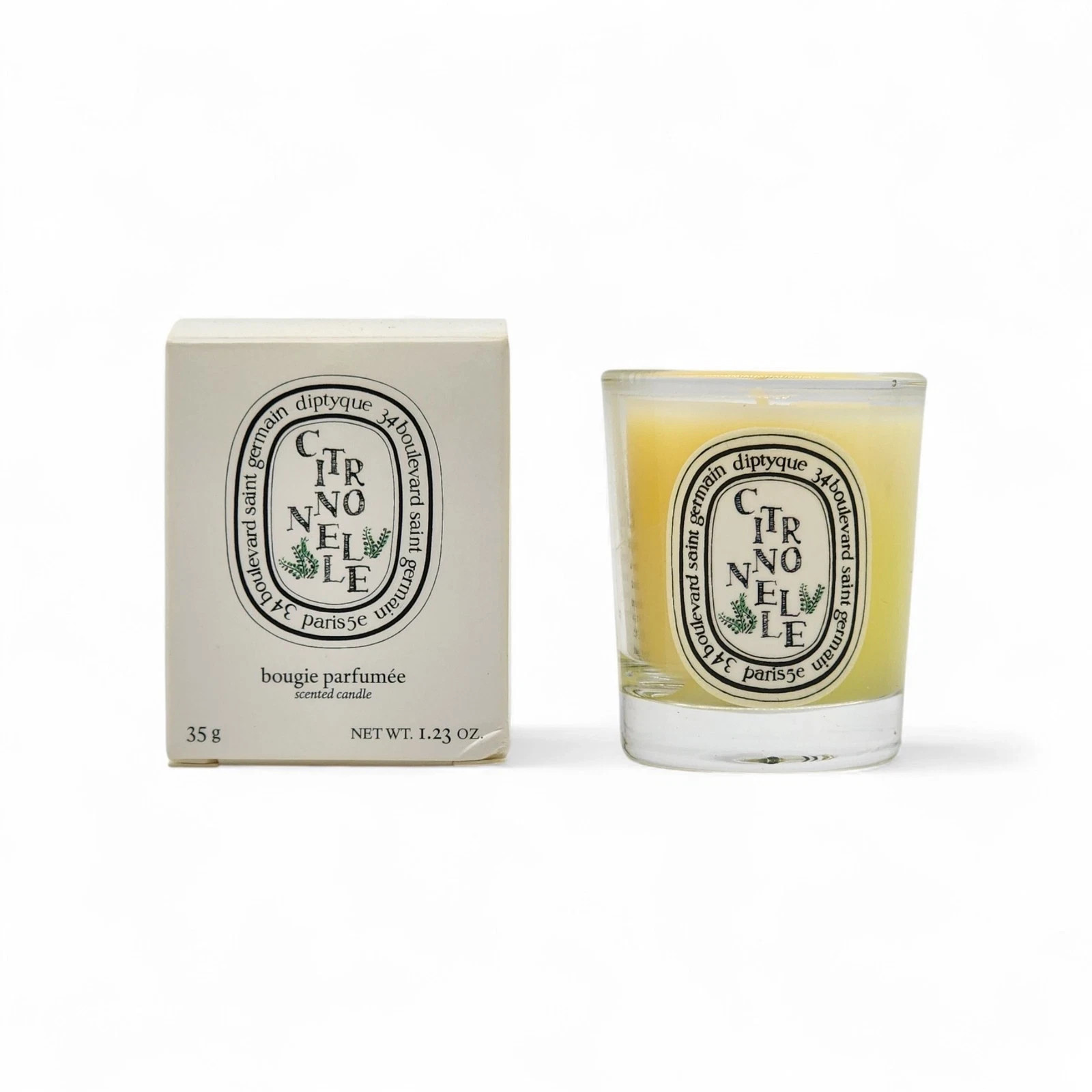 ​Diptyque Citronnelle Scented Mini Luxury Candle 1.23oz 35g – New in Box