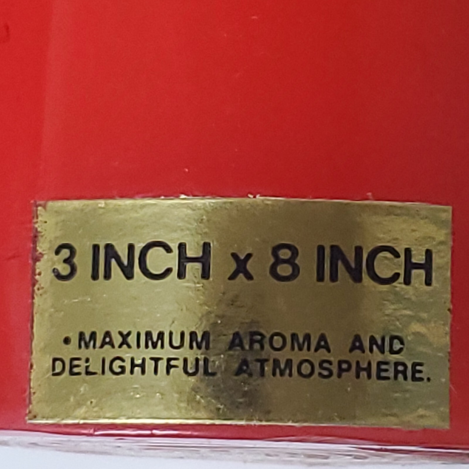 EMKAY Pillar Candle Pine Scented 8″x 3″ Still in Original Plastic Wrap Unfired