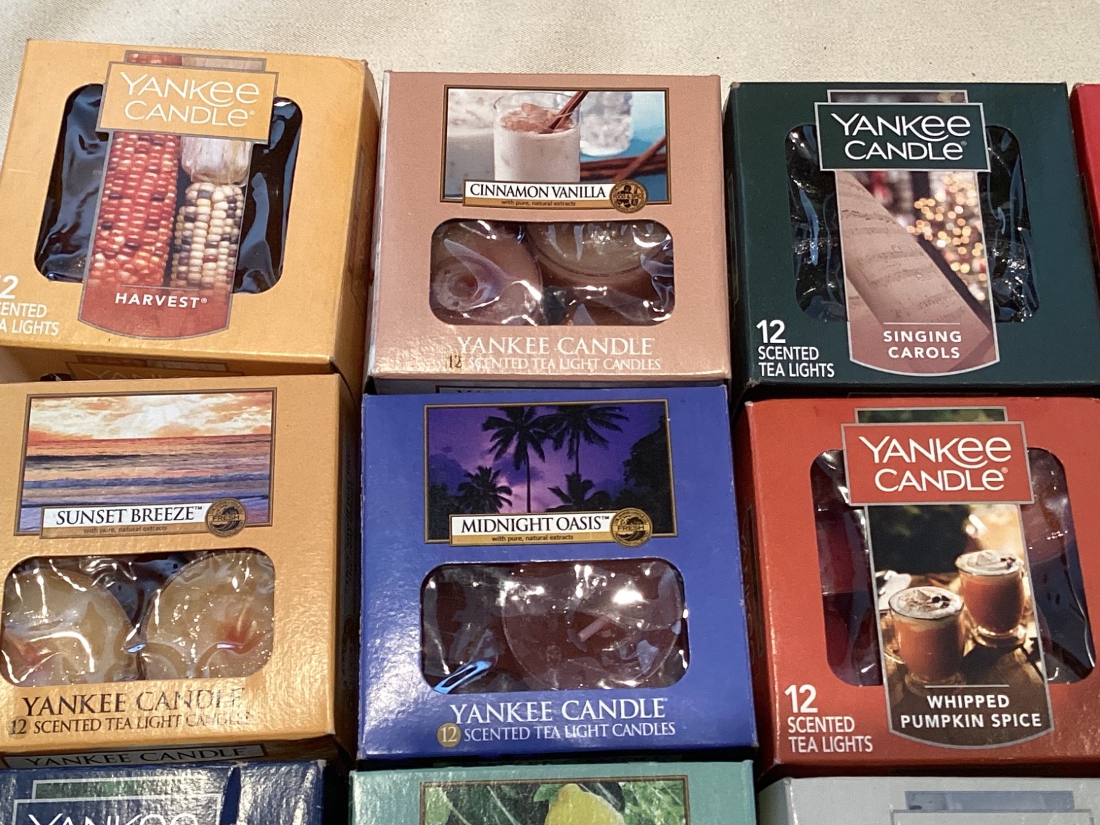 40 Yankee Candle Tea Light Candles Boxes RARE FREE SHIPPING (Liv1)