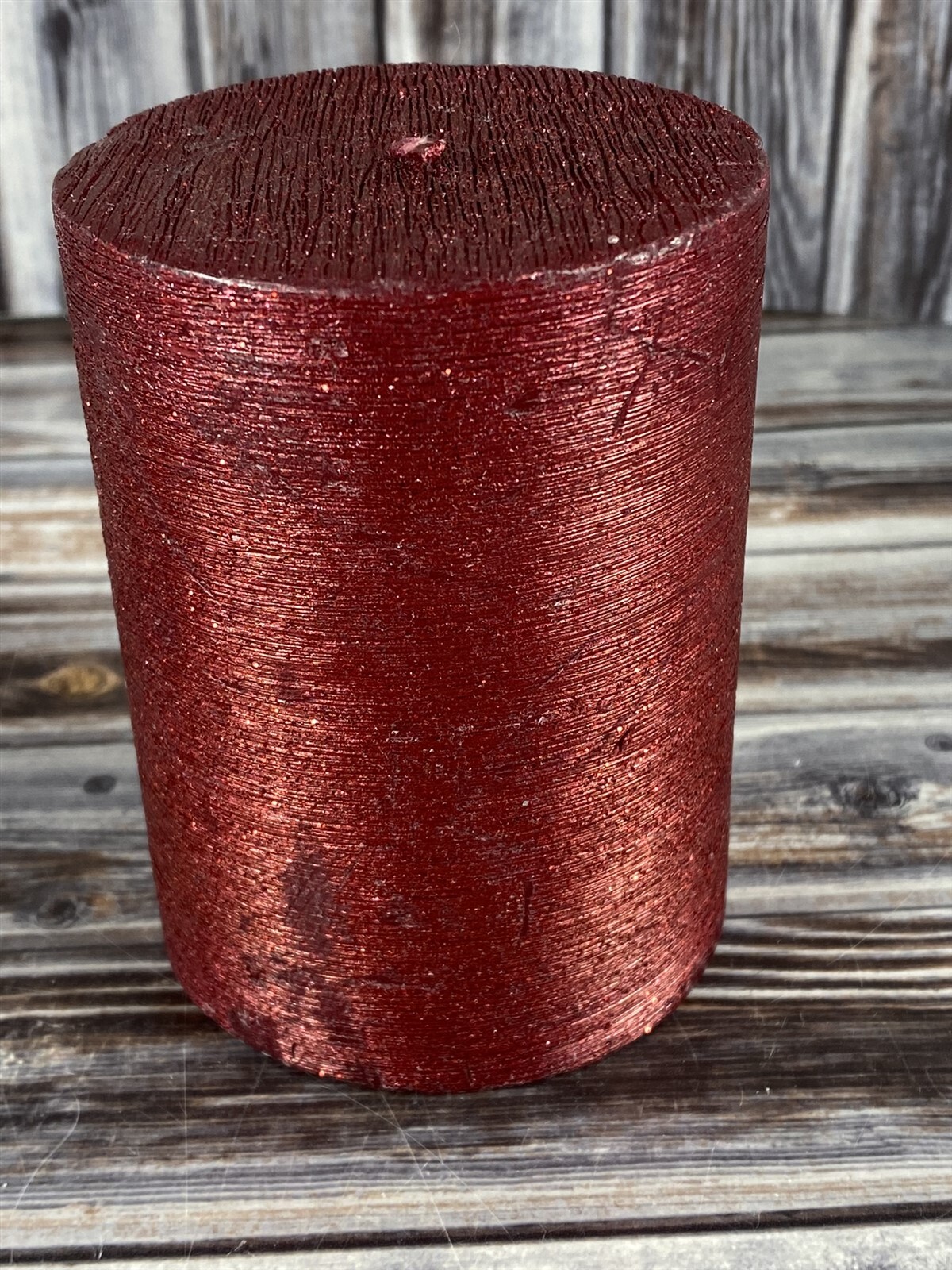 Pier 1 Imports 15 oz Scented Pillar Candle – 3 x 4 inches – Apple Cinnamon – New