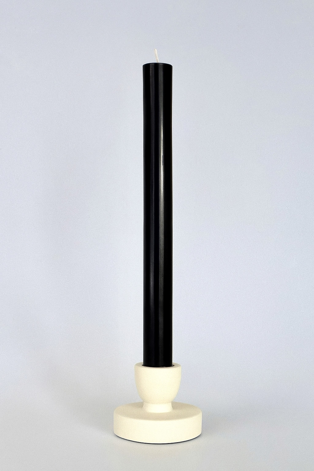 Black Pillar Candle 28 inch Tall Unscented Gothic Wedding Altar Centerpiece