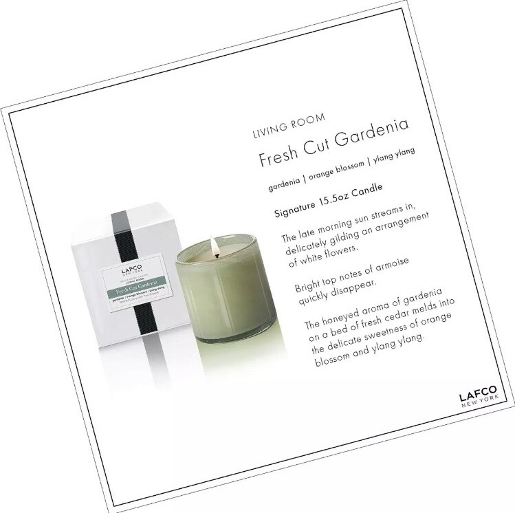 LAFCO New York House & Home Candle Living Room – Fresh Cut Gardenia