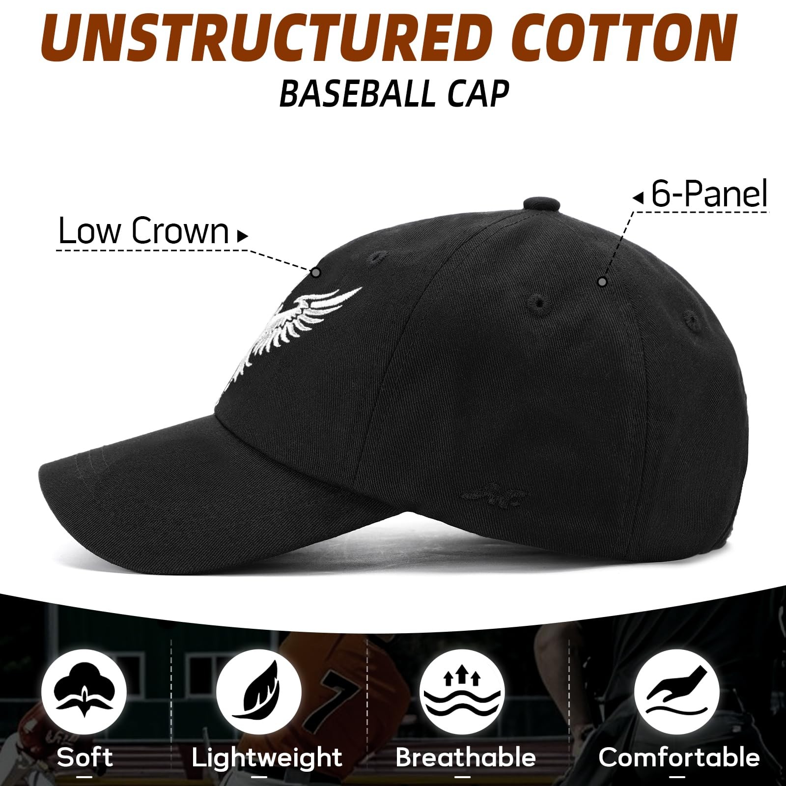 Fashion Animal Baseball Cap for Men Women Unstructured Soft Cotton Adjustable…