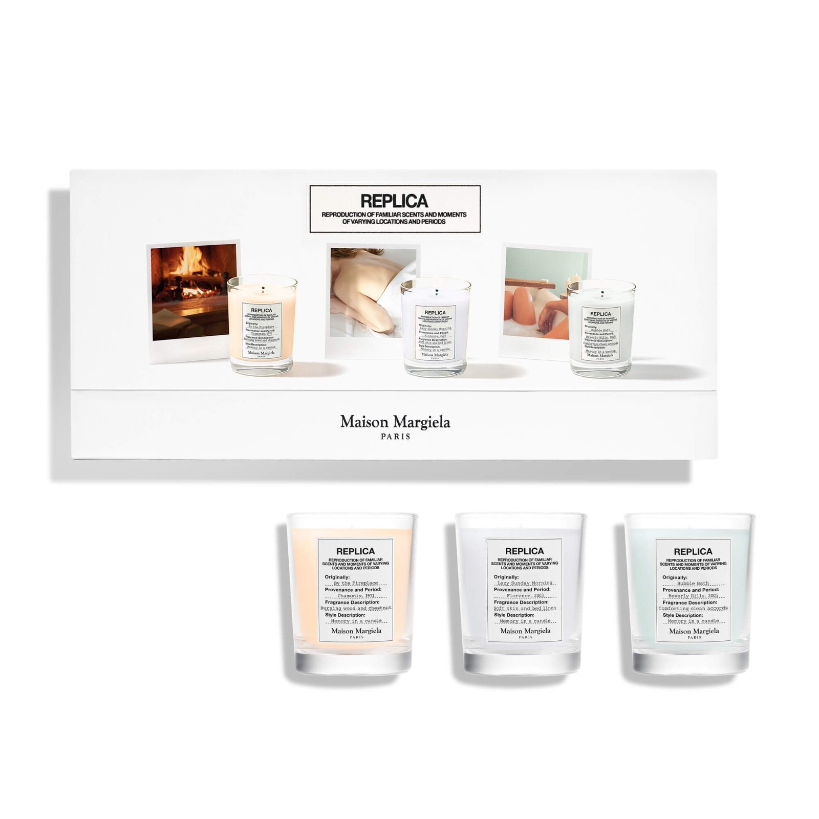 Maison Margiela Replica Candle Set Cozy At Home Lazy Sunday Morning Bubble Bath