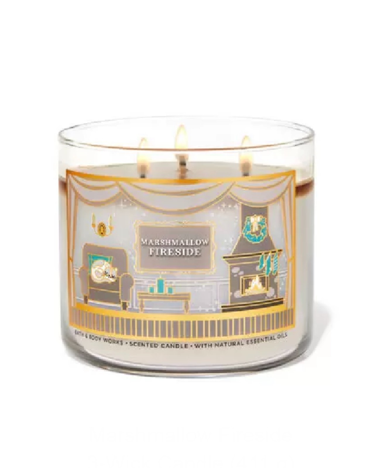 NEW~ Bath & Body Works MARSHMALLOW FIRESIDE 3 Wick Candle LOT x2 Scented