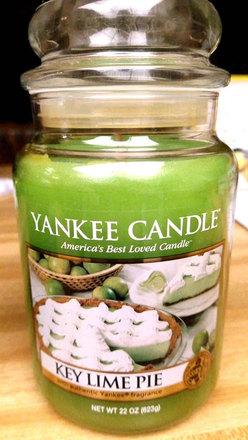Yankee Candle Key Lime Pie 22 oz Jar 1 Wick Candle Rare 2016 Large Size New
