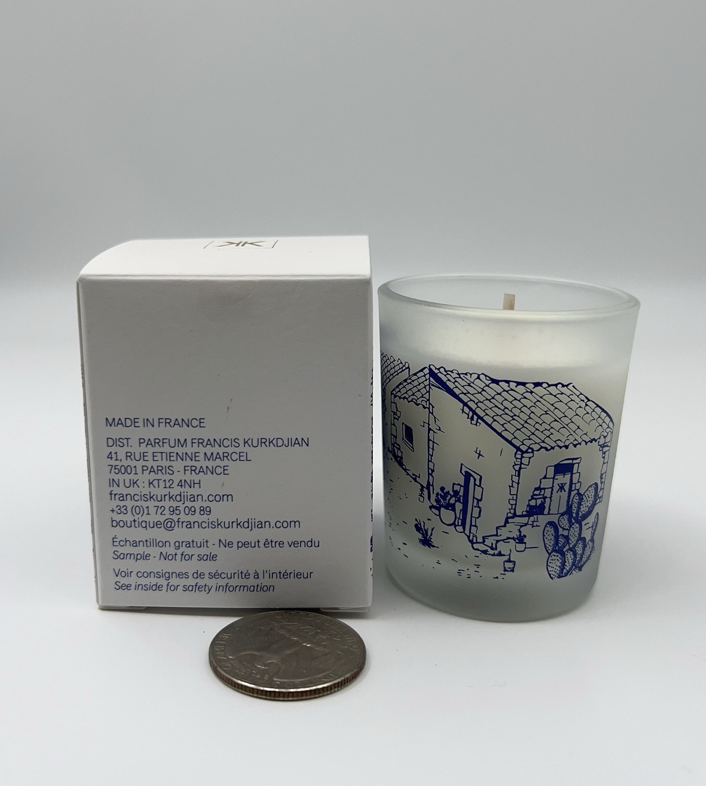 Maison Francis Kurkdjian Paris Es Cap Scented Candle Mini 1oz / 30g NIB