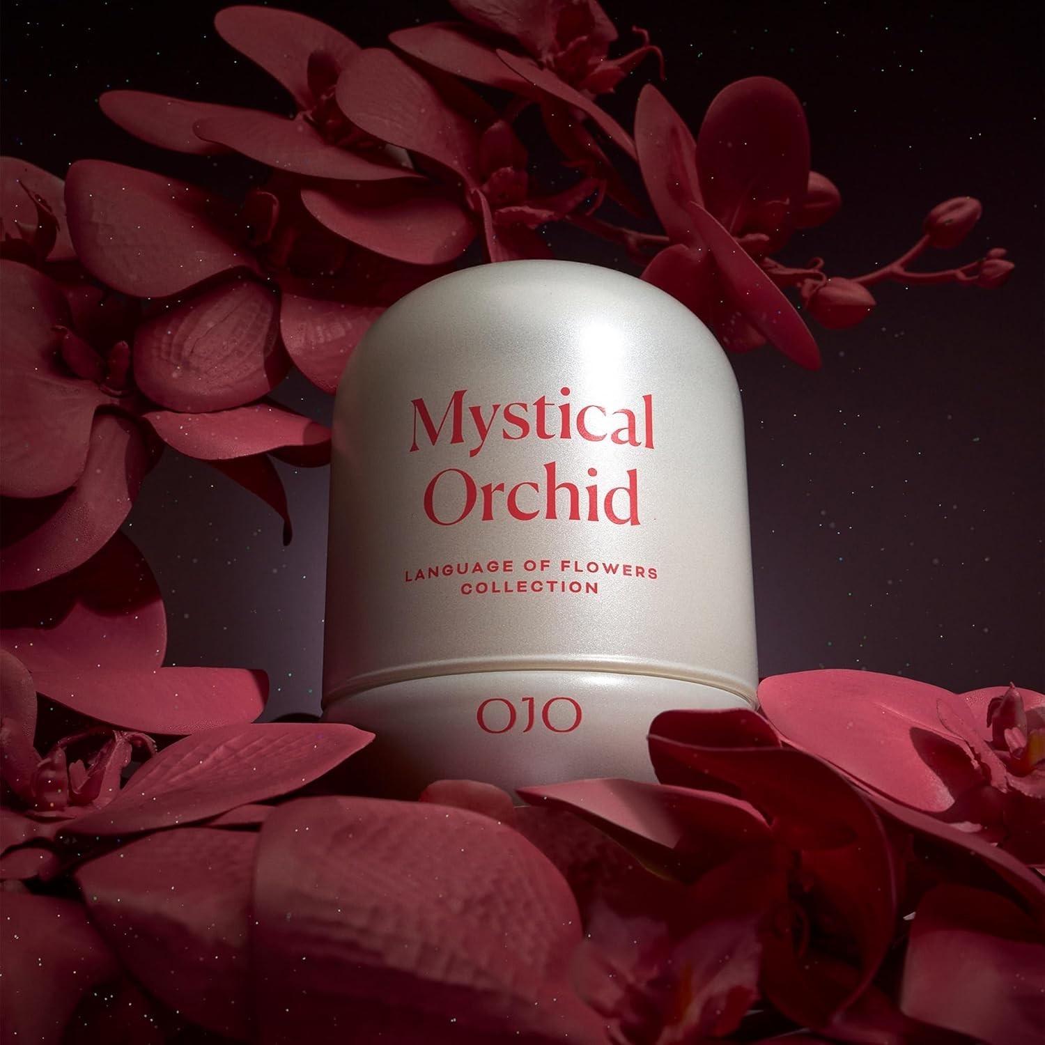 MYSTICAL ORCHID SCENTED CANDLE, 7.8 OZ JAR CANDLE PREMIUM WAX, 35-HOUR LONG BURN