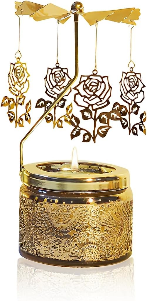 Elegant Butterfly Candle with Rotating Holder Box Set Gift For Women Home Decor