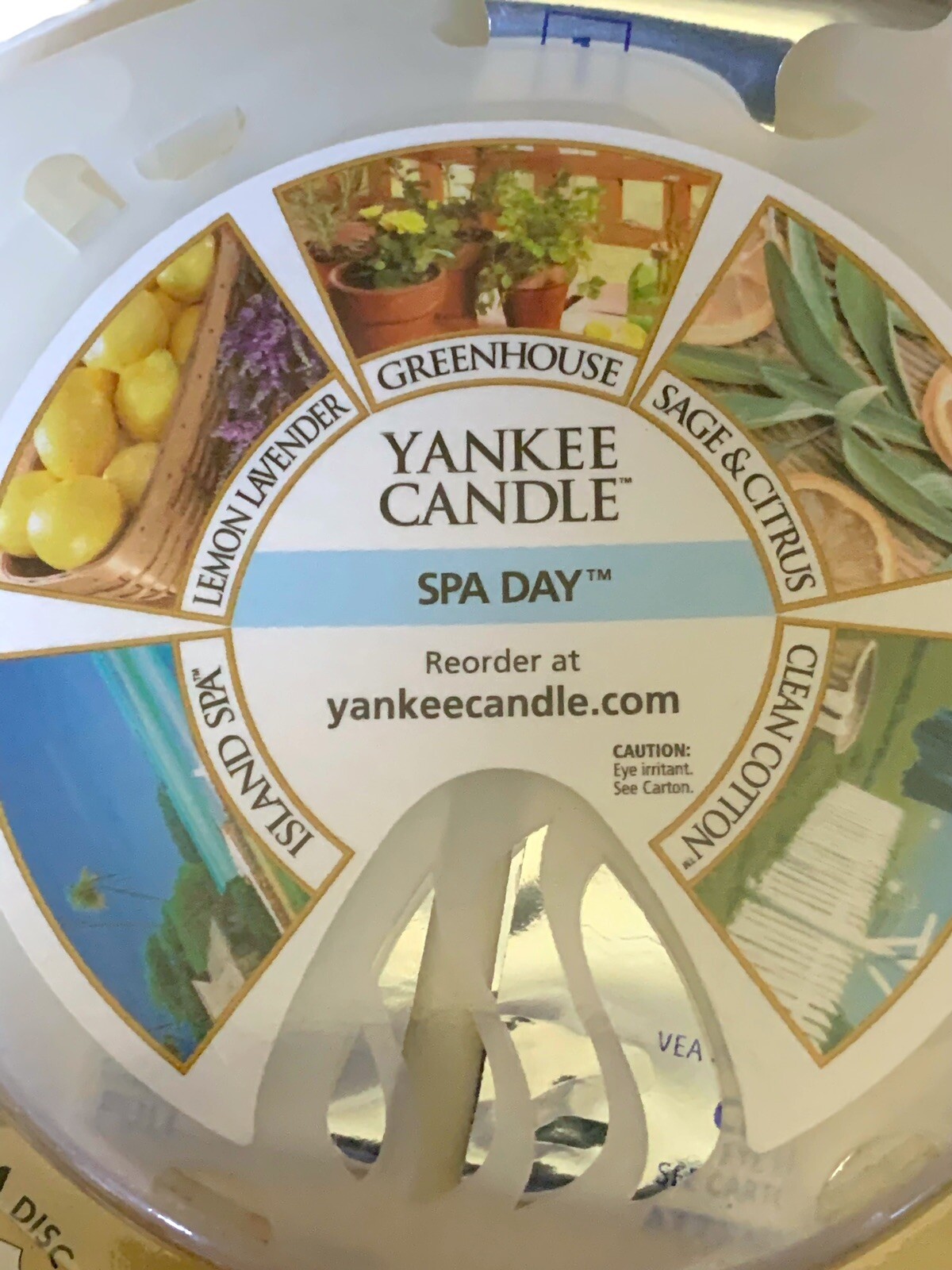Yankee Candle Febreze Scentstories Spa Day Vtg NOS Home Fragrance Disc New